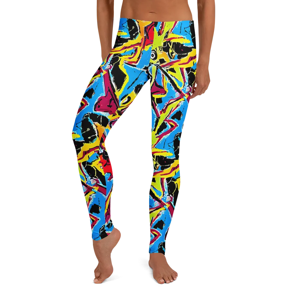 Electric Fossils on Leggings — Front
