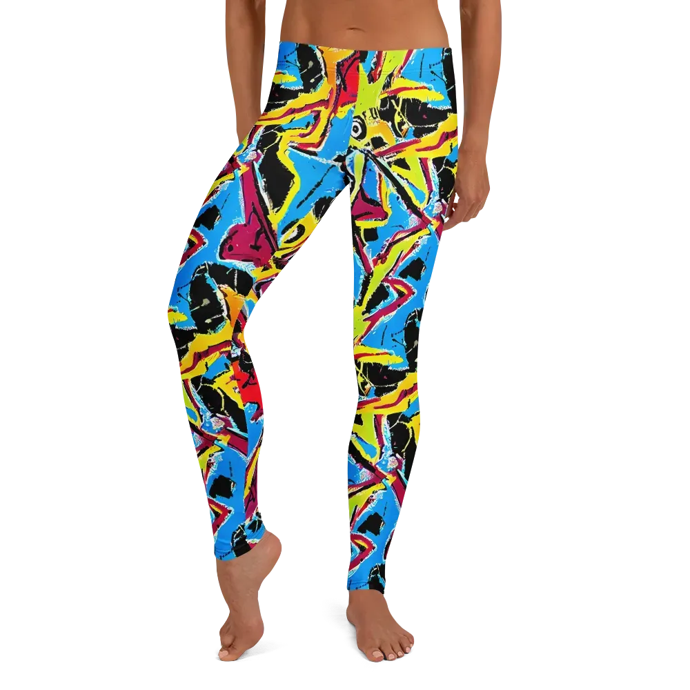 Electric Fossils on Leggings — Front
