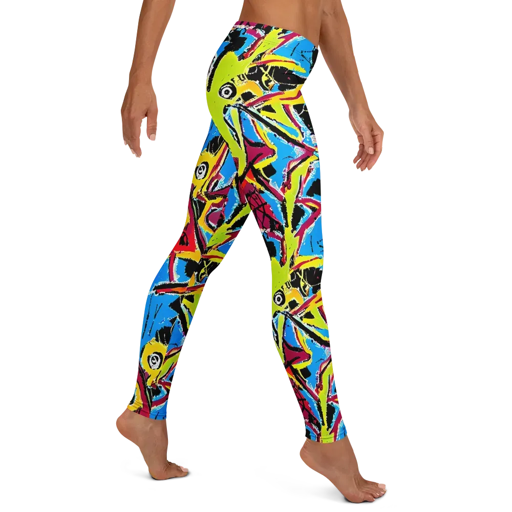 Electric Fossils on Leggings — Right