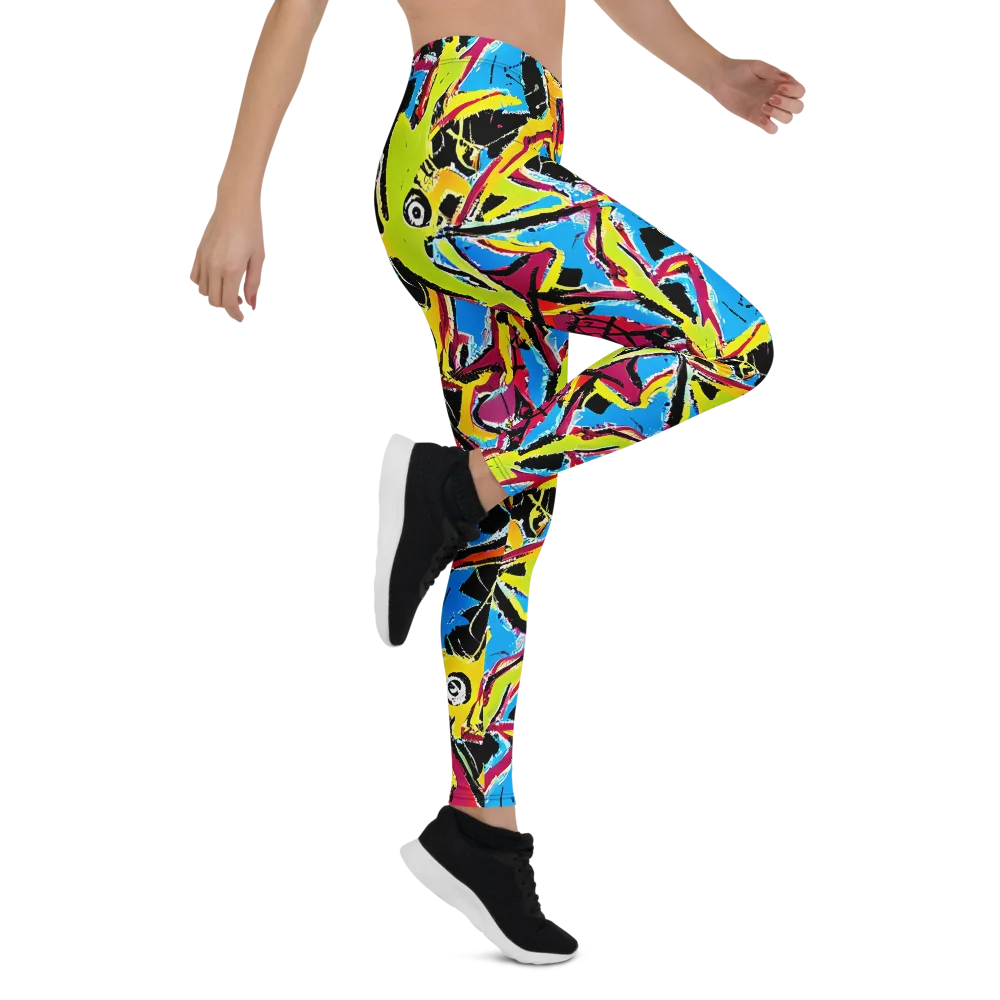 Electric Fossils on Leggings — Right