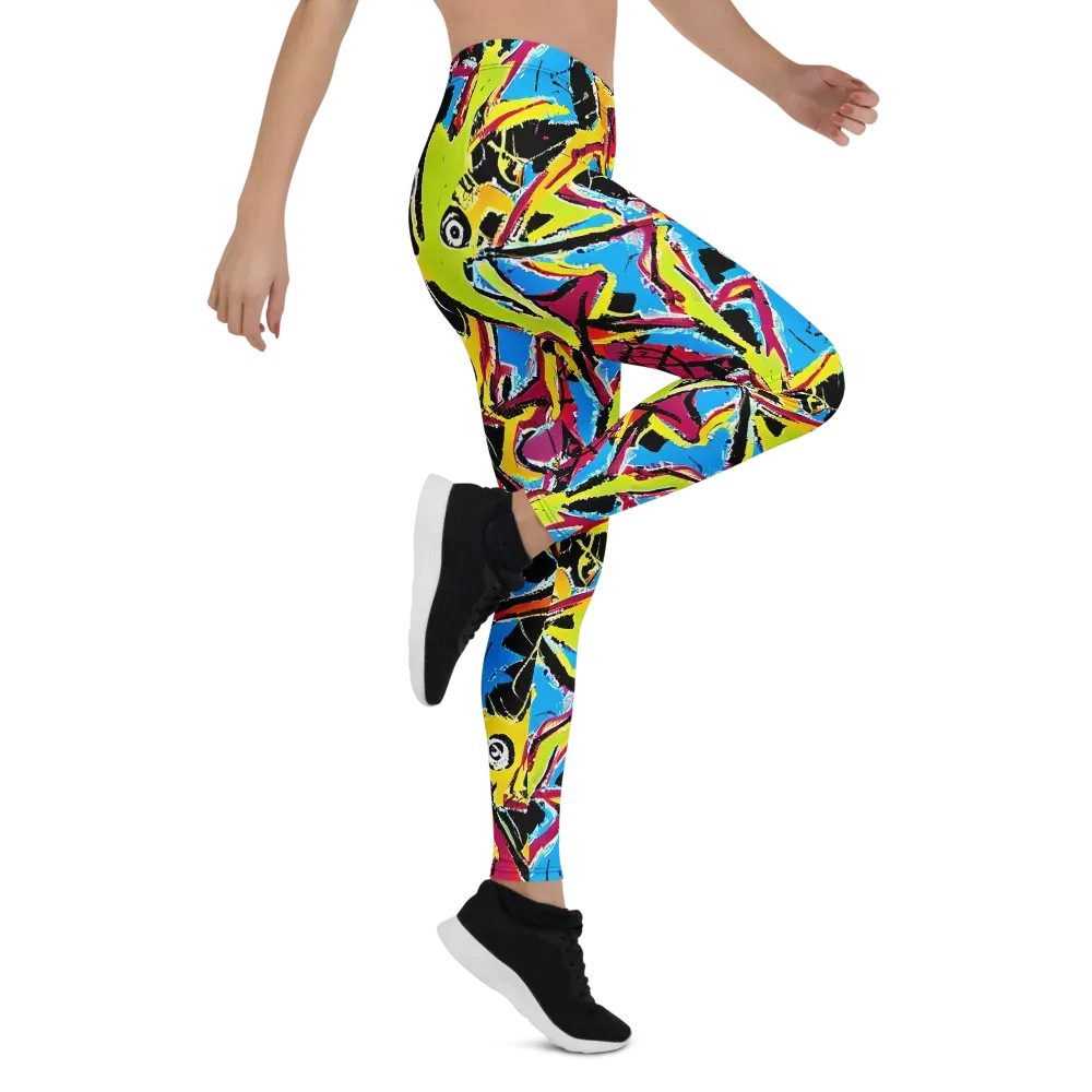 Electric Fossils on Leggings — Right