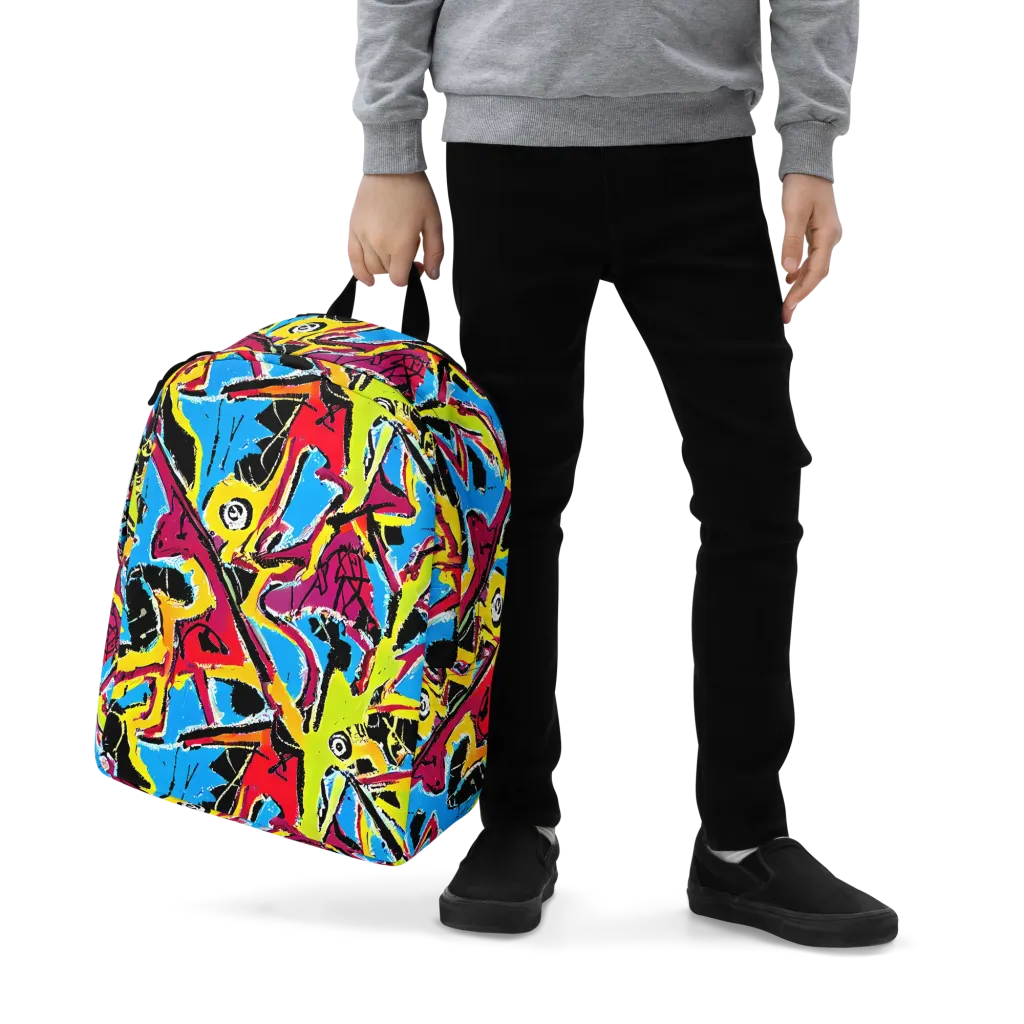Electric Fossils on Minimalist Backpack — Zoomed-in
