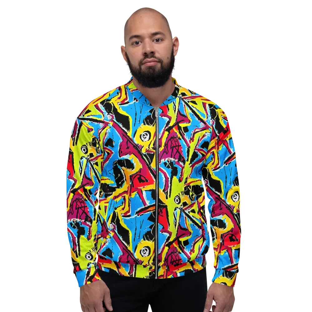 Electric Fossils on Bomber Jacket — Front