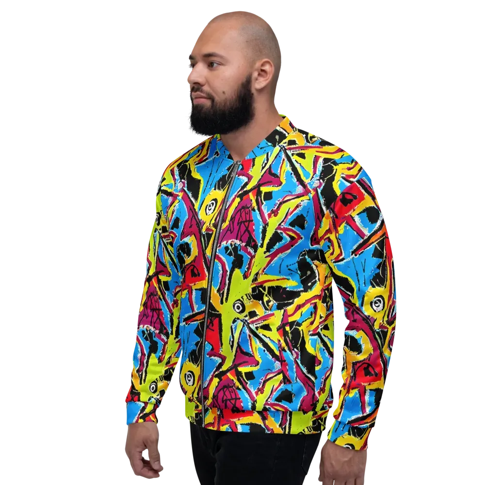 Electric Fossils on Bomber Jacket — Left