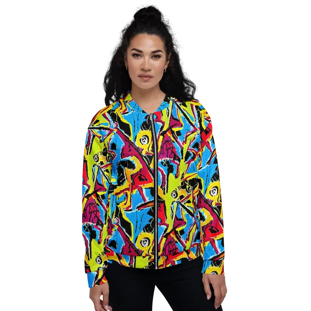 Electric Fossils on Bomber Jacket — Front