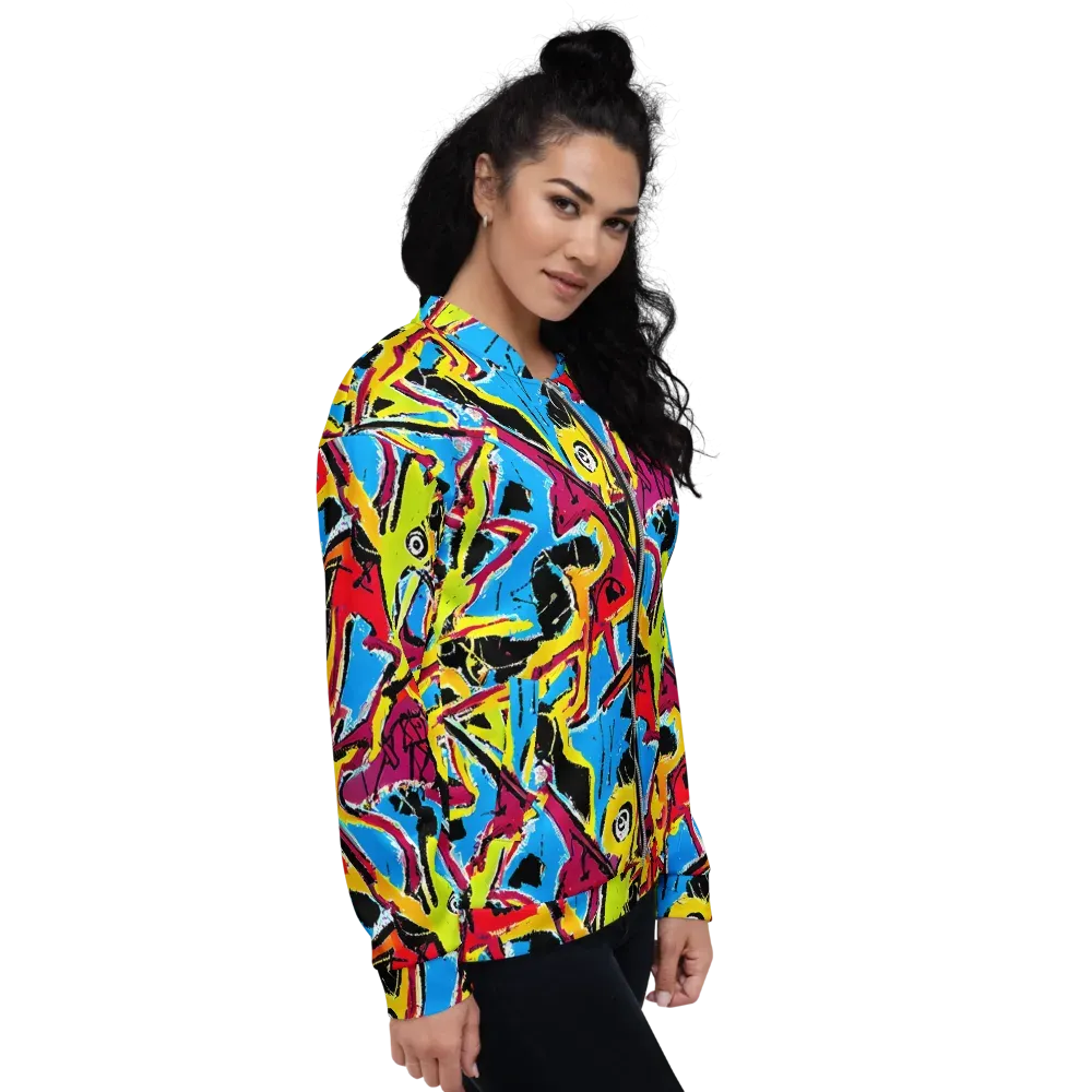 Electric Fossils on Bomber Jacket — Right