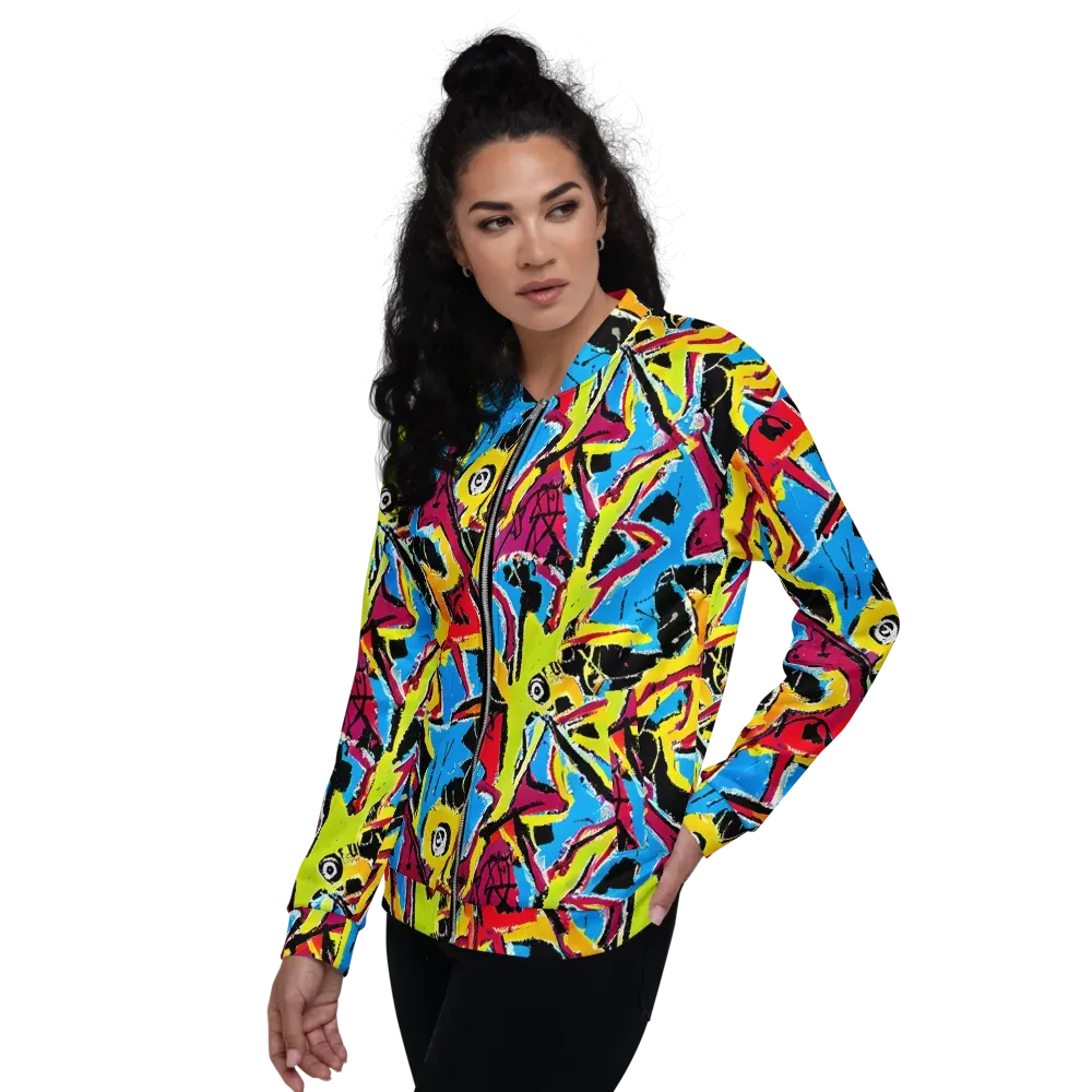 Electric Fossils on Bomber Jacket — Left