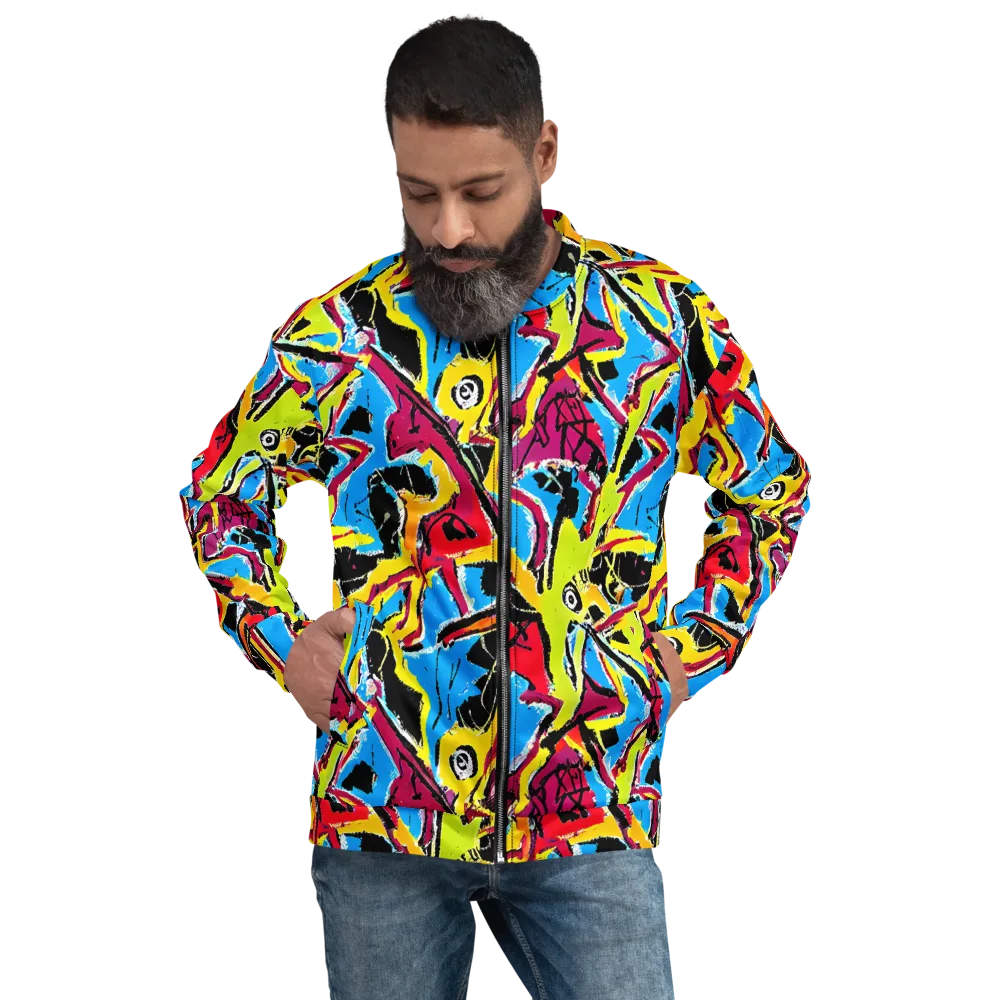 Electric Fossils on Bomber Jacket — Front
