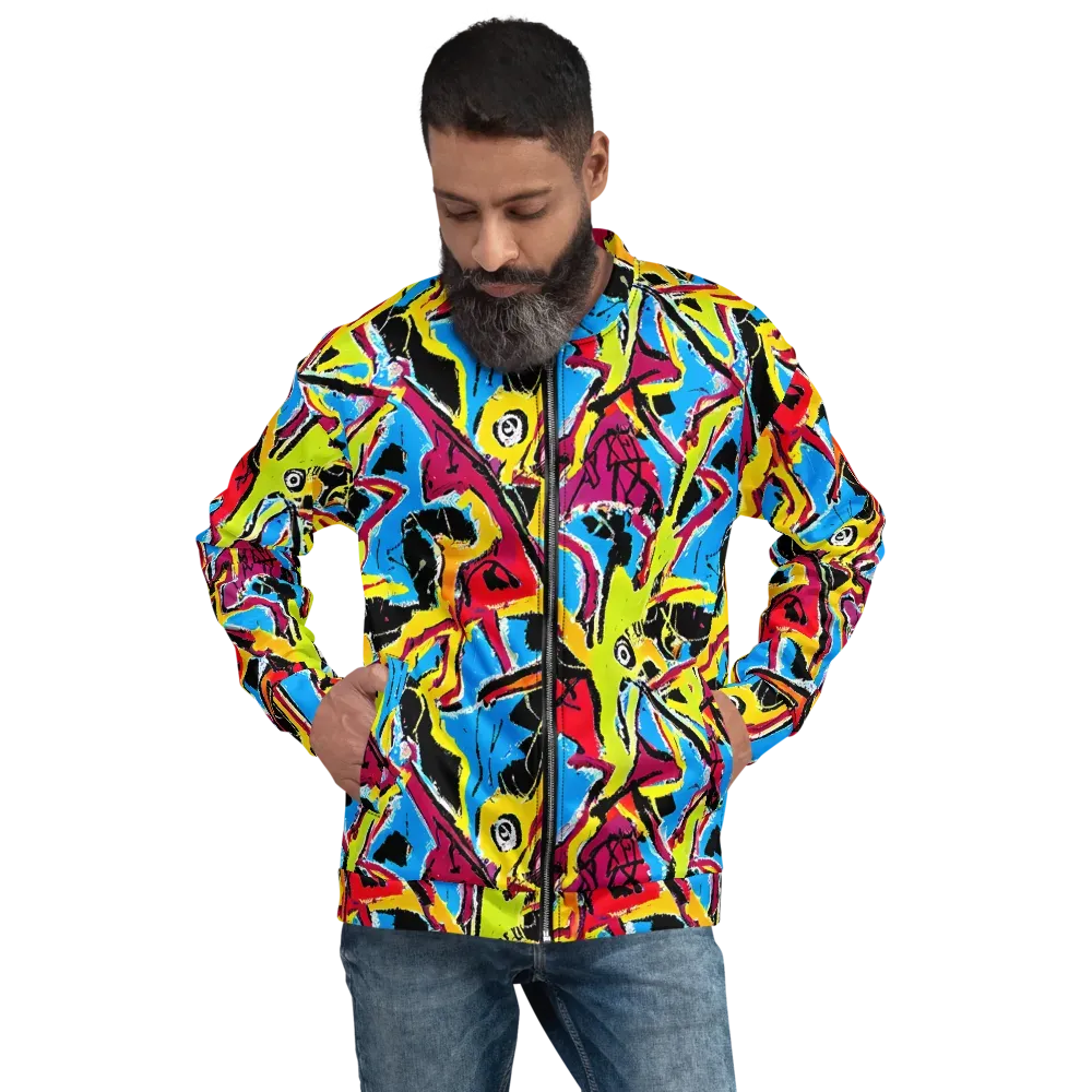 Electric Fossils on Bomber Jacket — Front
