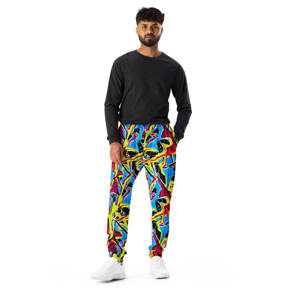Electric Fossils on Men's Joggers — Front