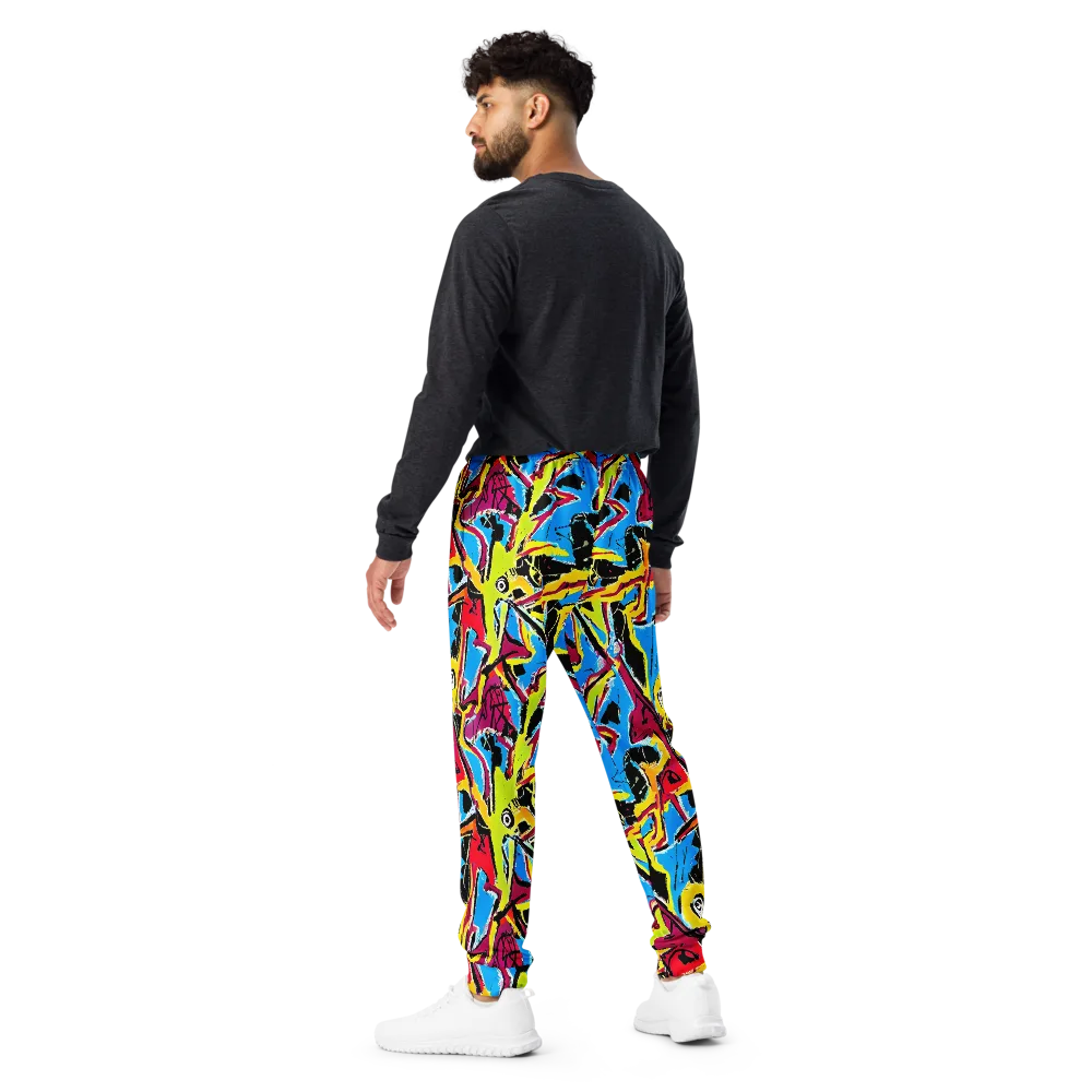 Electric Fossils on Men's Joggers — Back