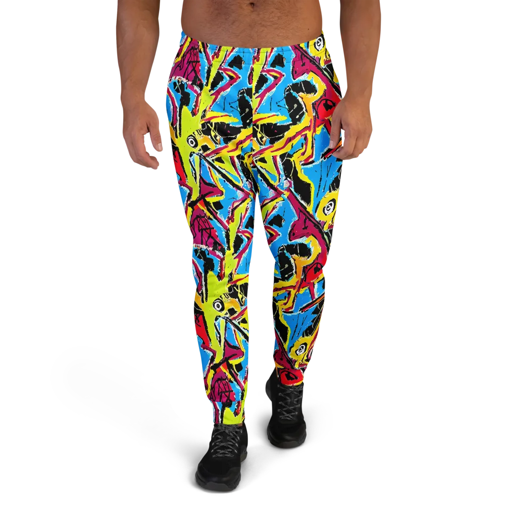 Electric Fossils on Men's Joggers — Front