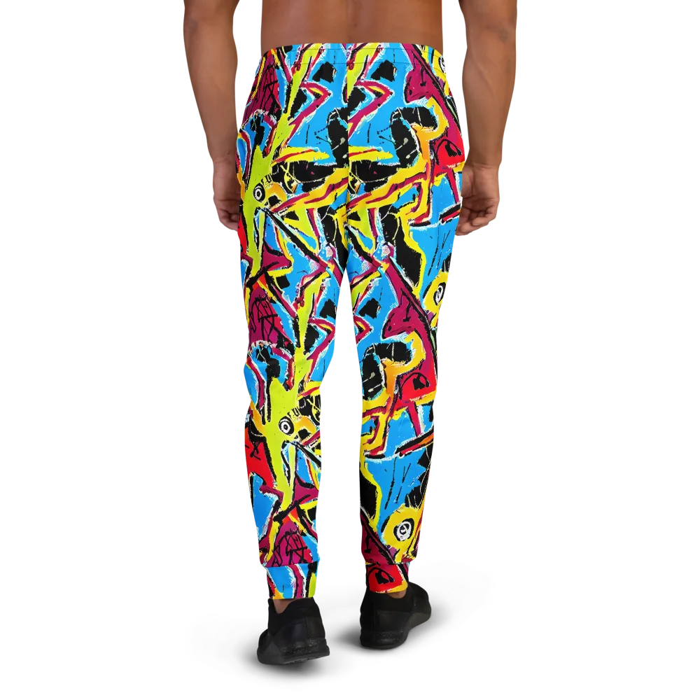 Electric Fossils on Men's Joggers — Back