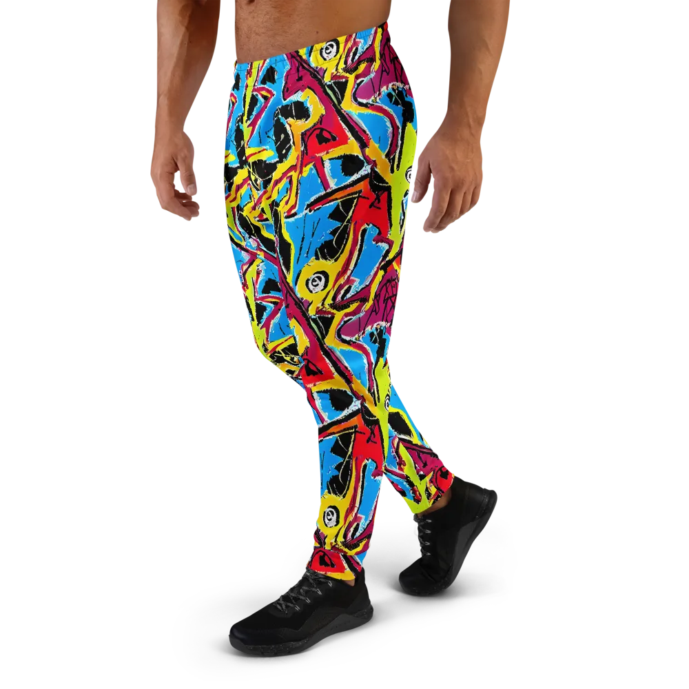 Electric Fossils on Men's Joggers — Left
