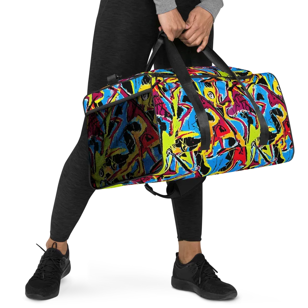 Electric Fossils on Duffle Bag — Right Front