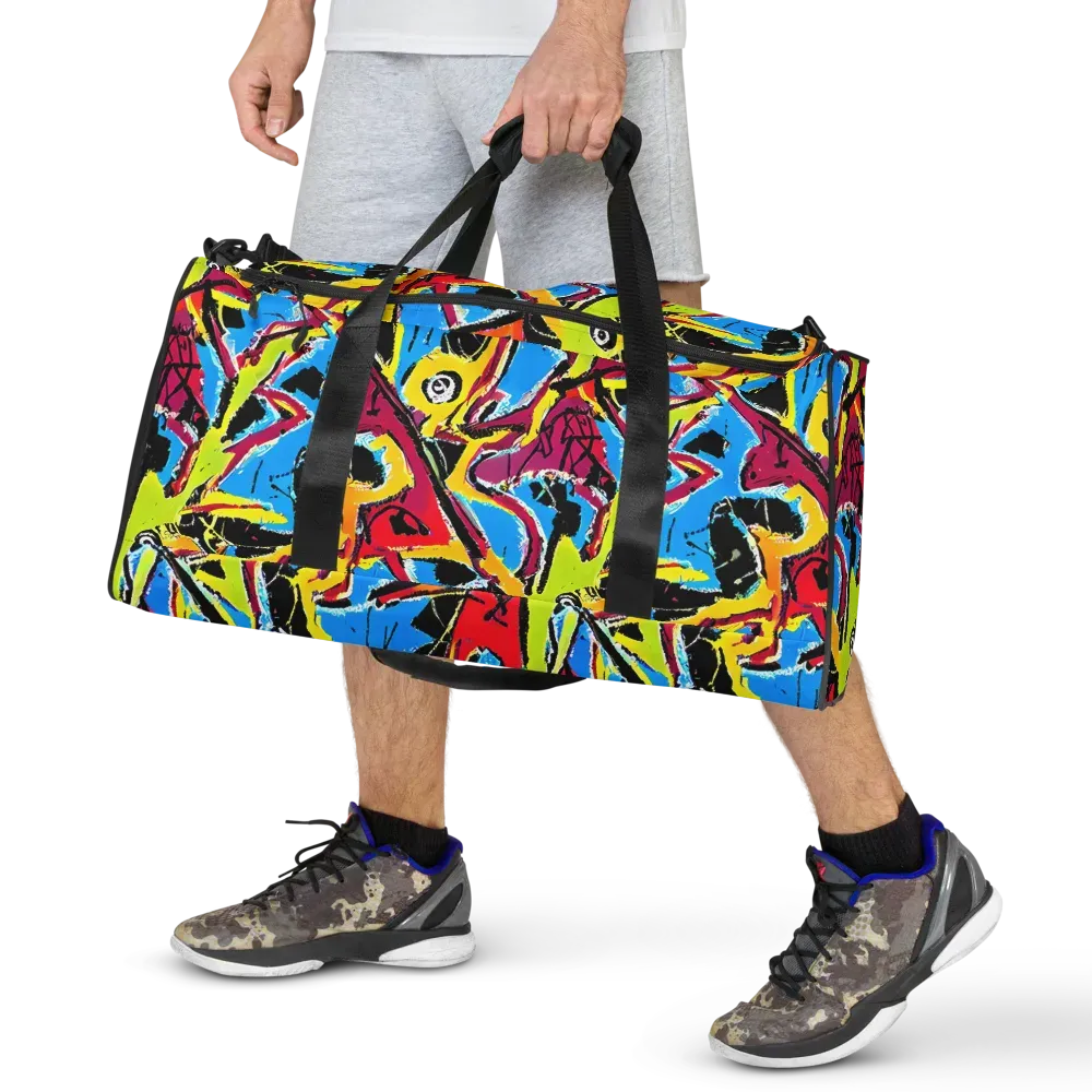 Electric Fossils on Duffle Bag — Front