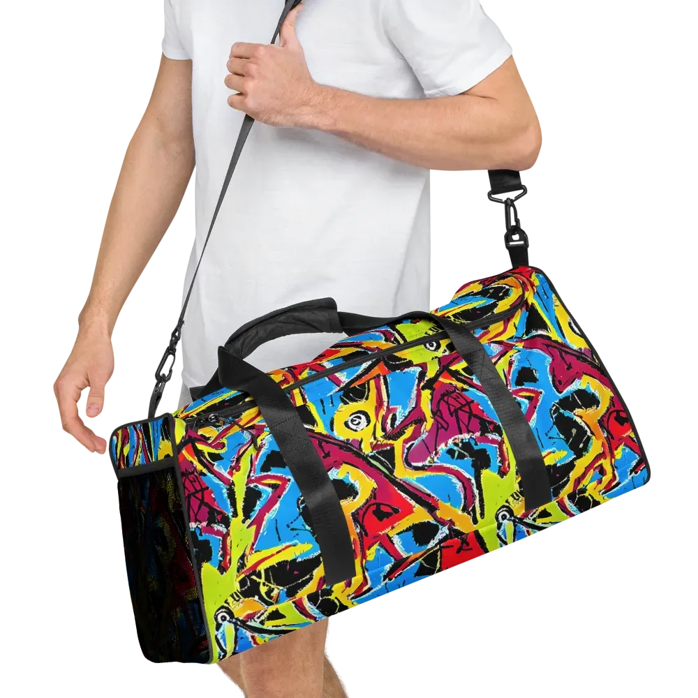 Electric Fossils on Duffle Bag — Right Front