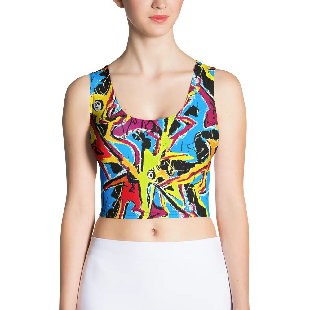 Electric Fossils on Crop Top — Front