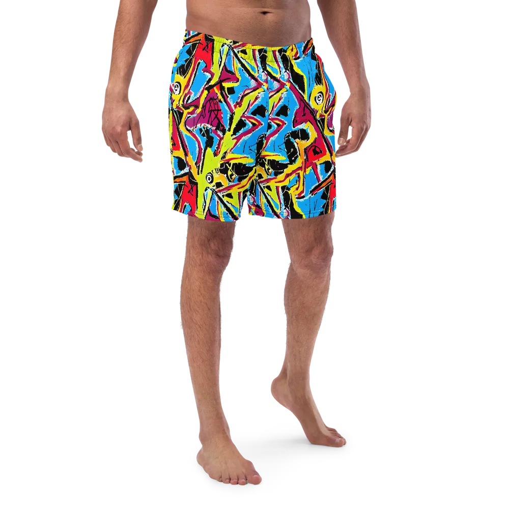 Electric Fossils on Swim Trunks — Front