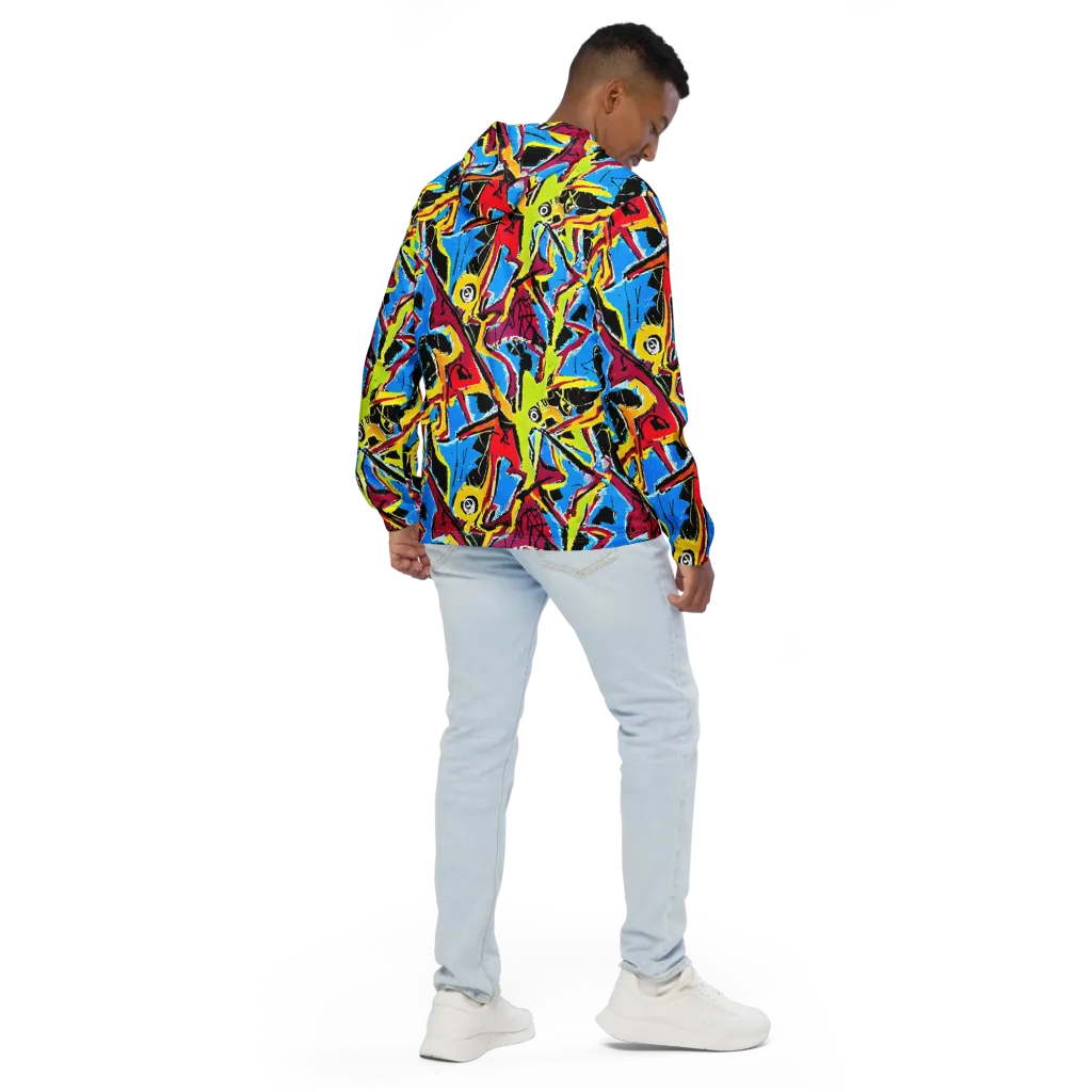 Electric Fossils on Men's Windbreaker — Back