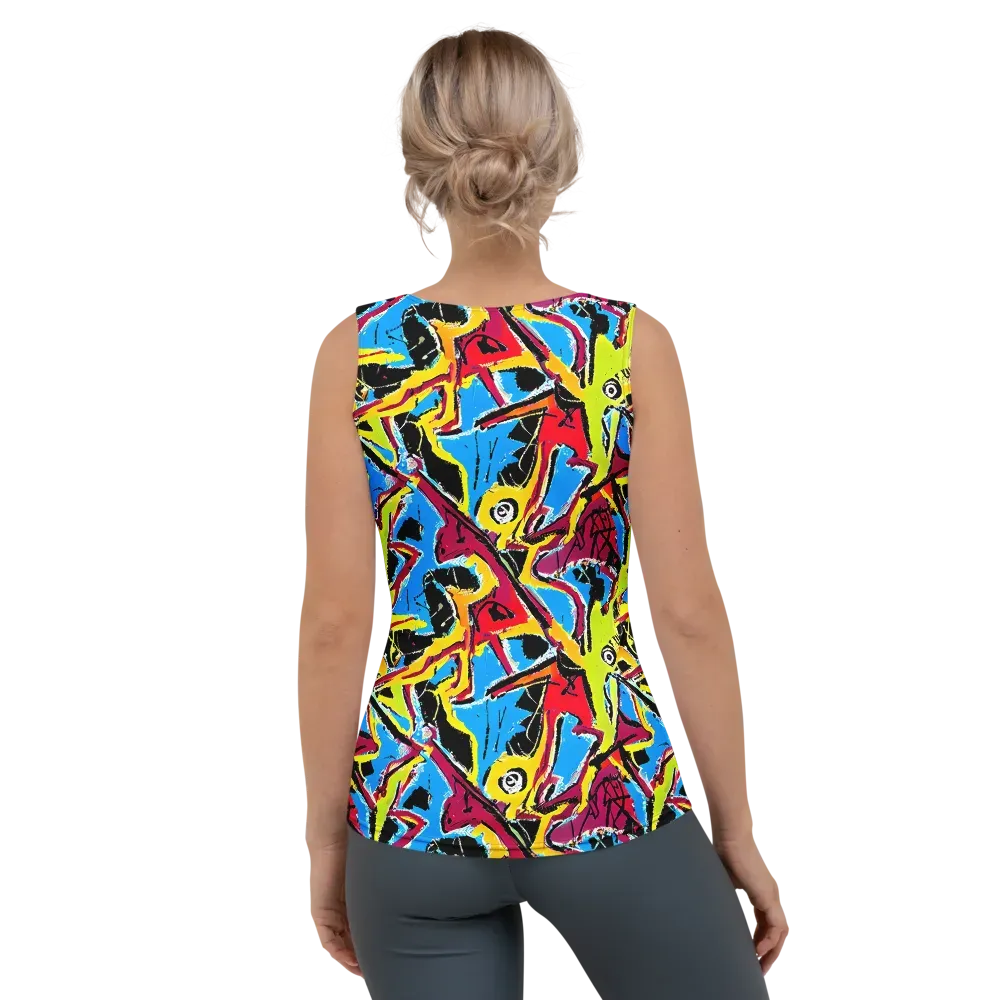 Electric Fossils on Women's Tank Top — Back