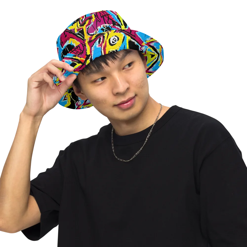 Electric Fossils on Reversible Bucket Hat — Front Inside