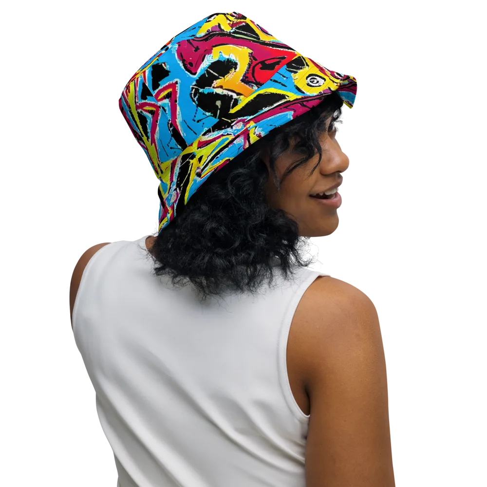 Electric Fossils on Reversible Bucket Hat — Right Outside