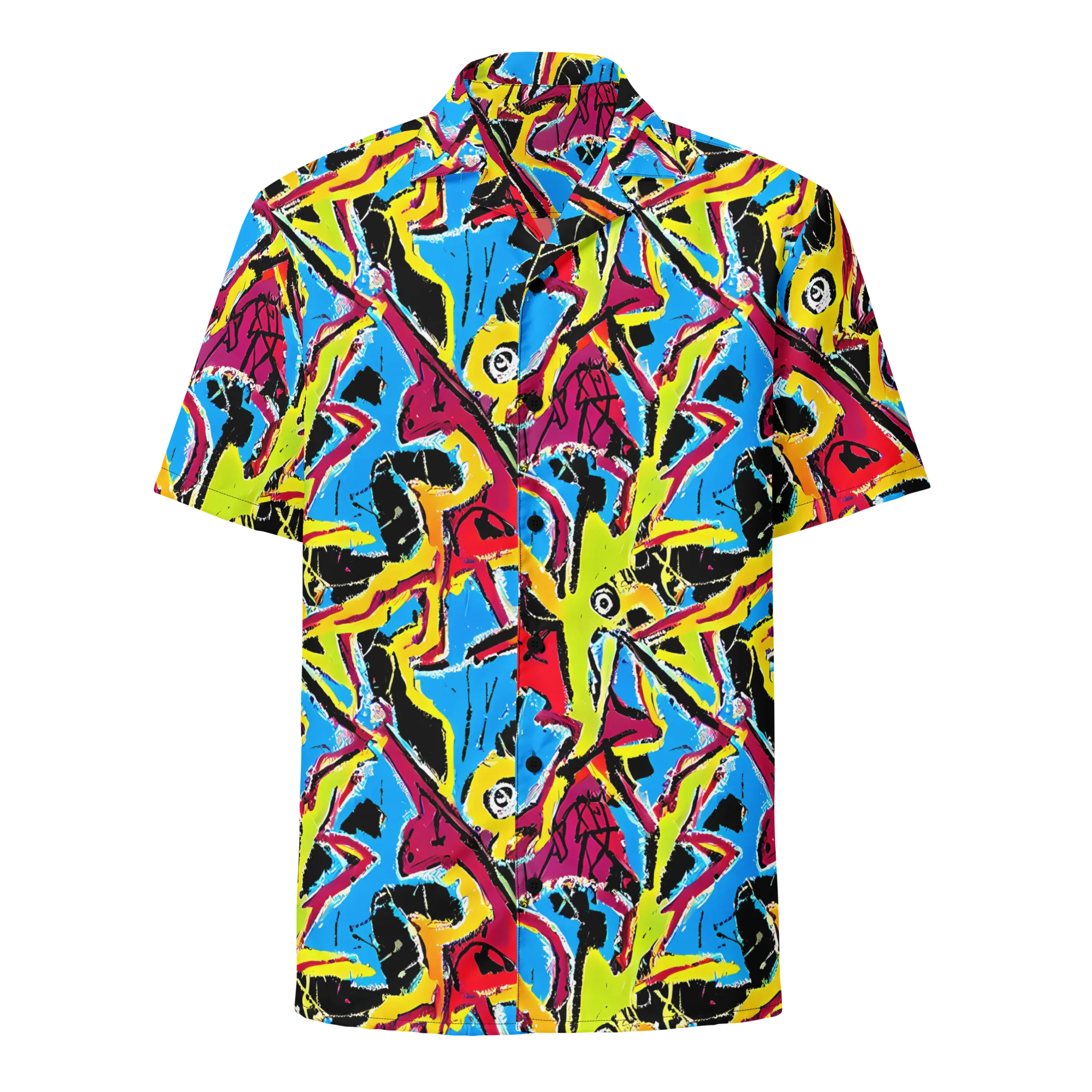 Electric Fossils on Button Shirt — Front