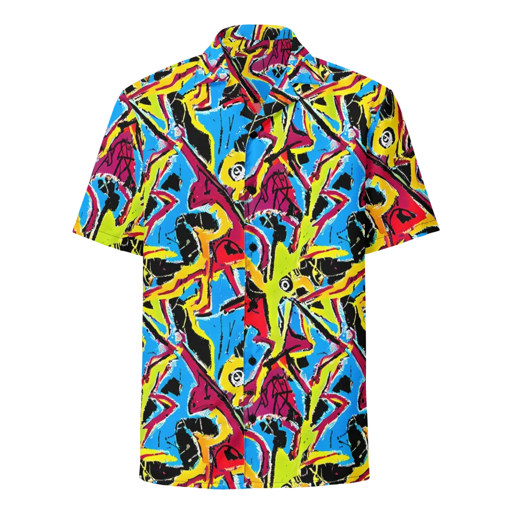 Electric Fossils on Button Shirt — Front