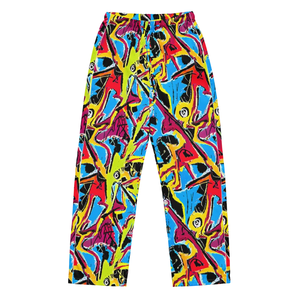 Electric Fossils on Women's Pajama Pants — Front