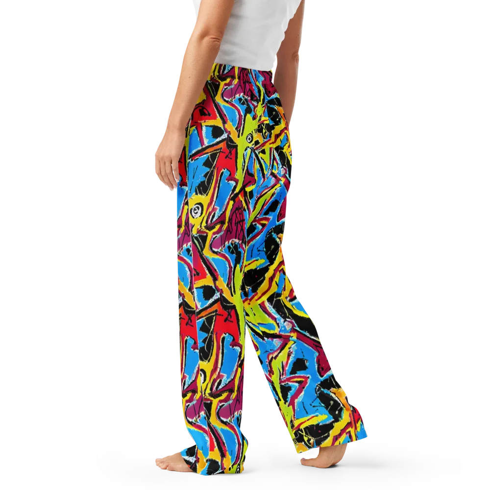 Electric Fossils on Women's Pajama Pants — Left