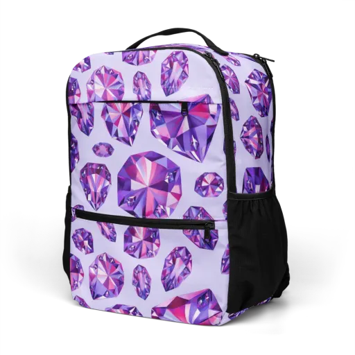 Amethyst Prism on a Utility Backpack