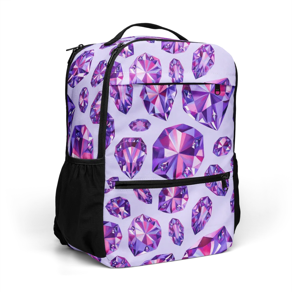 Amethyst Prism on Utility Backpack — Right Front