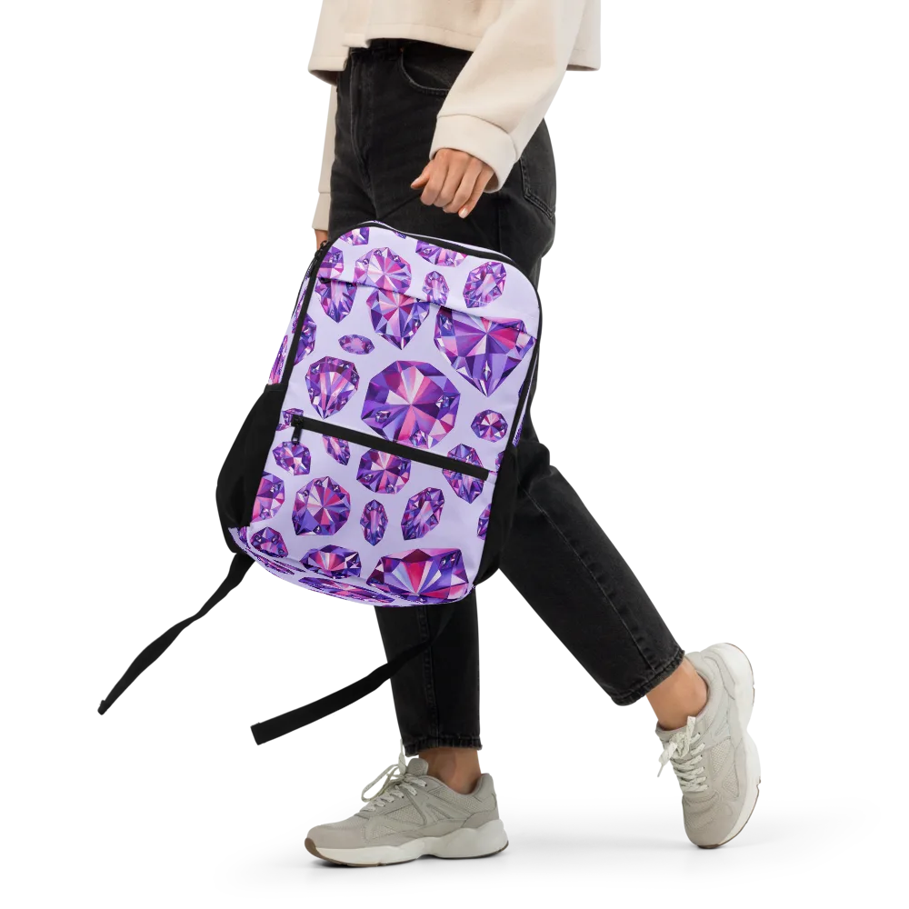 Amethyst Prism on Utility Backpack — Front