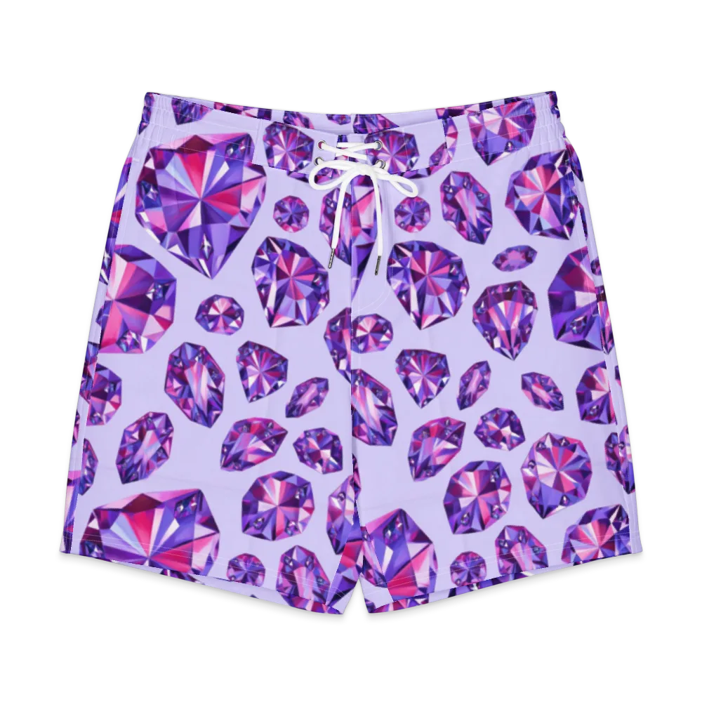 Amethyst Prism on Men's Board Shorts — Front