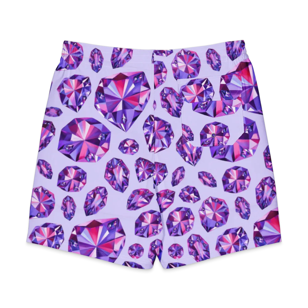 Amethyst Prism on Men's Board Shorts — Back