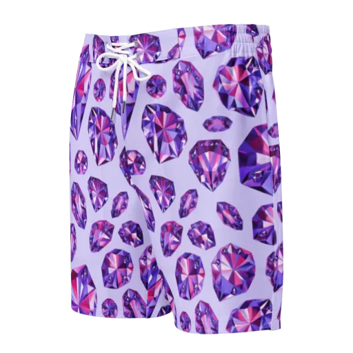 Amethyst Prism on a Men's Board Shorts