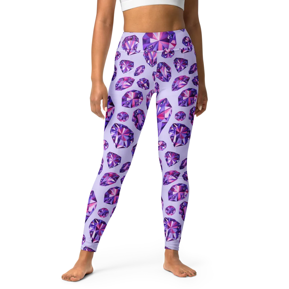 Amethyst Prism on Yoga Leggings — Front