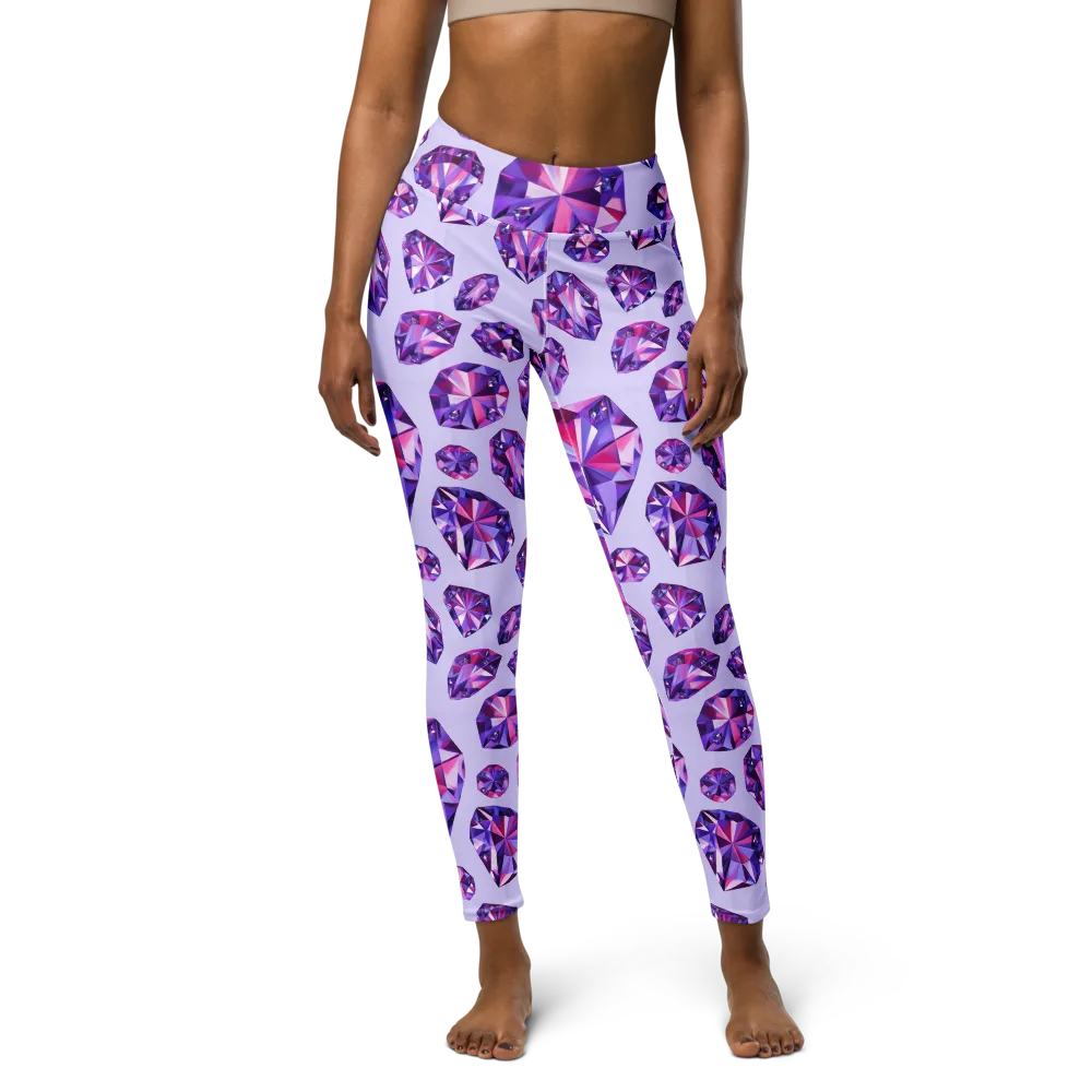 Amethyst Prism on Yoga Leggings — Front