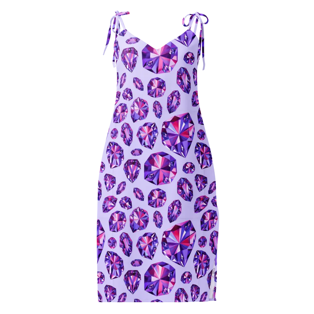 Amethyst Prism on Slip Dress — Front