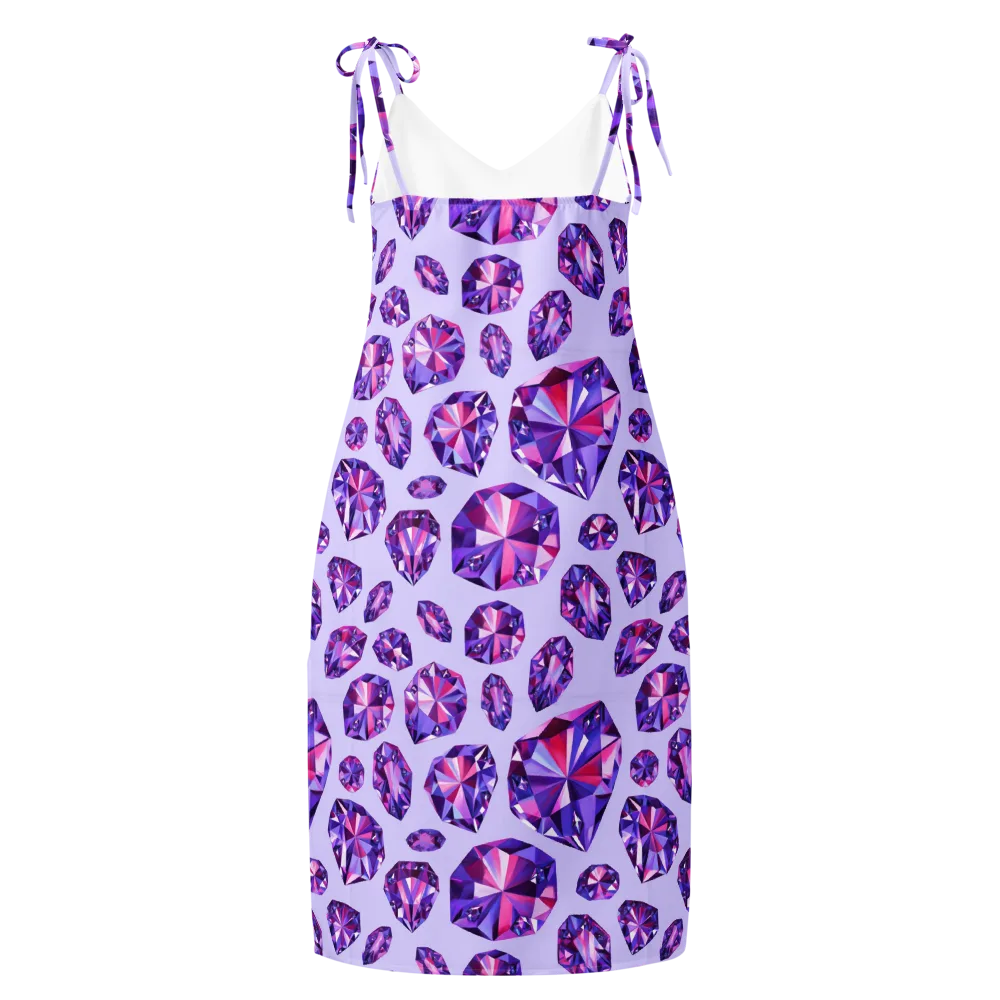 Amethyst Prism on Slip Dress — Back