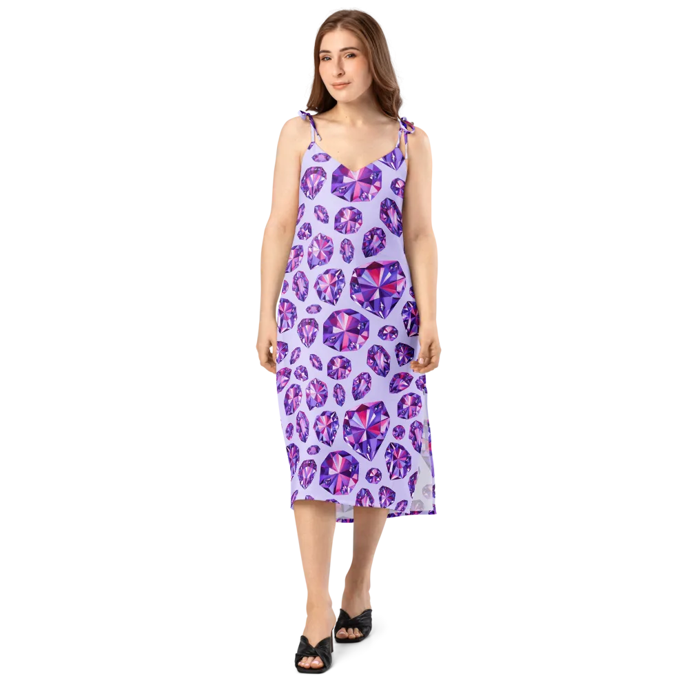 Amethyst Prism on Slip Dress — Front