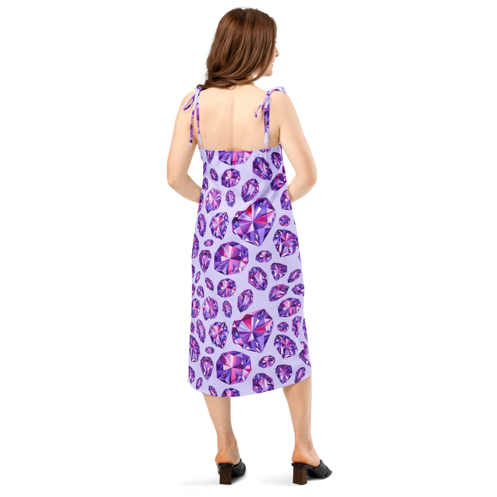 Amethyst Prism on Slip Dress — Back