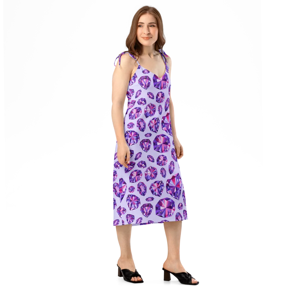 Amethyst Prism on Slip Dress — Right Front