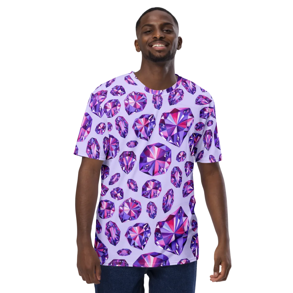 Amethyst Prism on Men's Crew Neck T-Shirt — Front