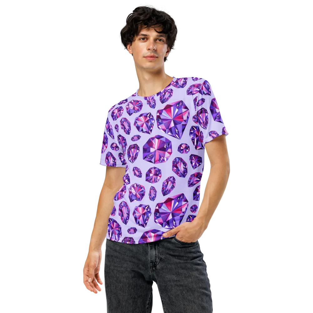 Amethyst Prism on Men's Crew Neck T-Shirt — Front