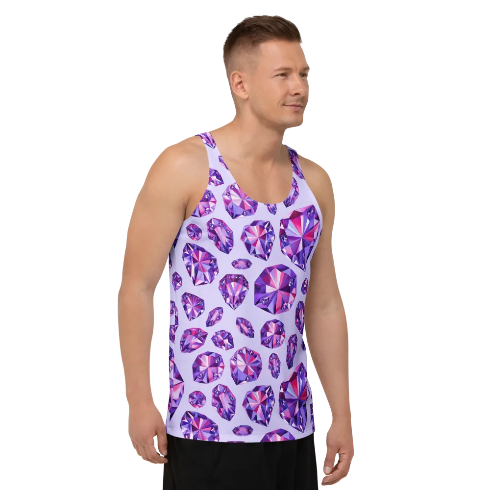 Amethyst Prism on Men's Tank Top — Right Front