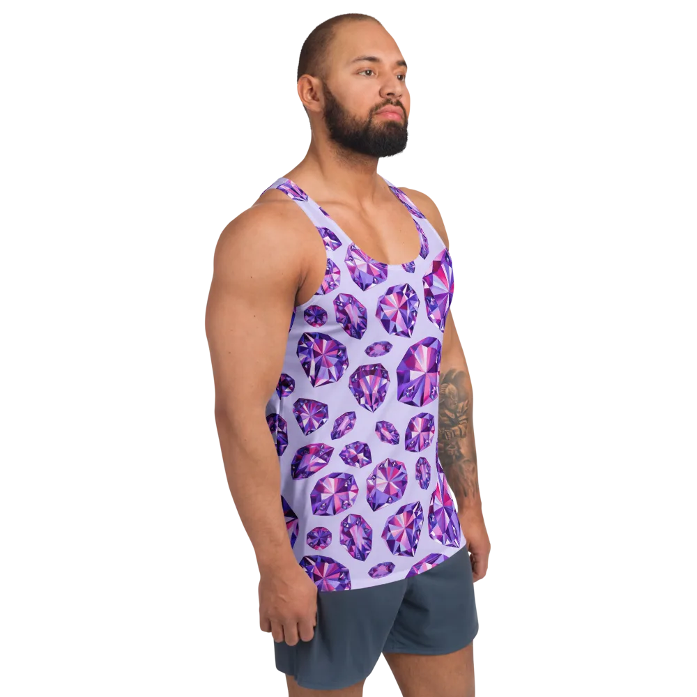 Amethyst Prism on Men's Tank Top — Right Front