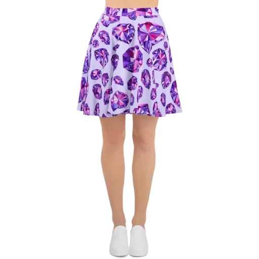 Amethyst Prism on a Skater Skirt