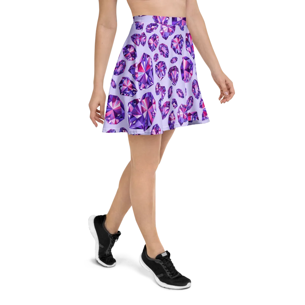 Amethyst Prism on Skater Skirt — Right